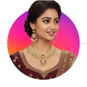 Traditional Kundan Pearl Jewellery Set for Women – Necklace & Earrings